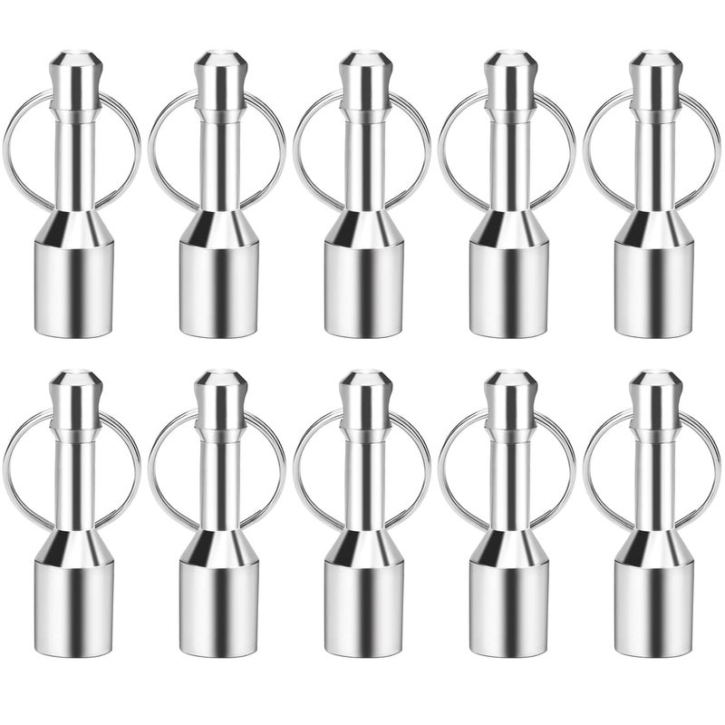 TRYMAG 10 Pack Keychain Magnets for Testing Brass, Neodymium Pocket Keychain with Strong Magnetic Rare Earth, Gold Silver Jewelry Test Magnet Hanging Keys Holder - Image 1